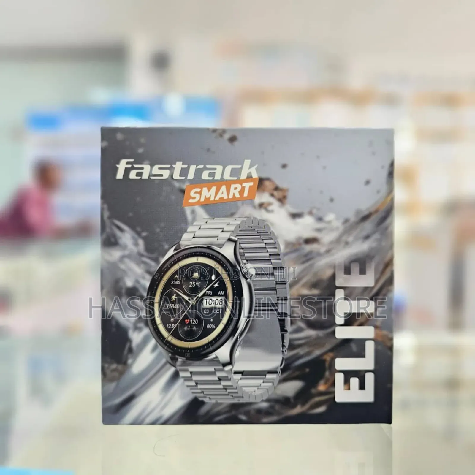 Fastrack Smartwatch Elite Silver Metal Case and Silver Metal
