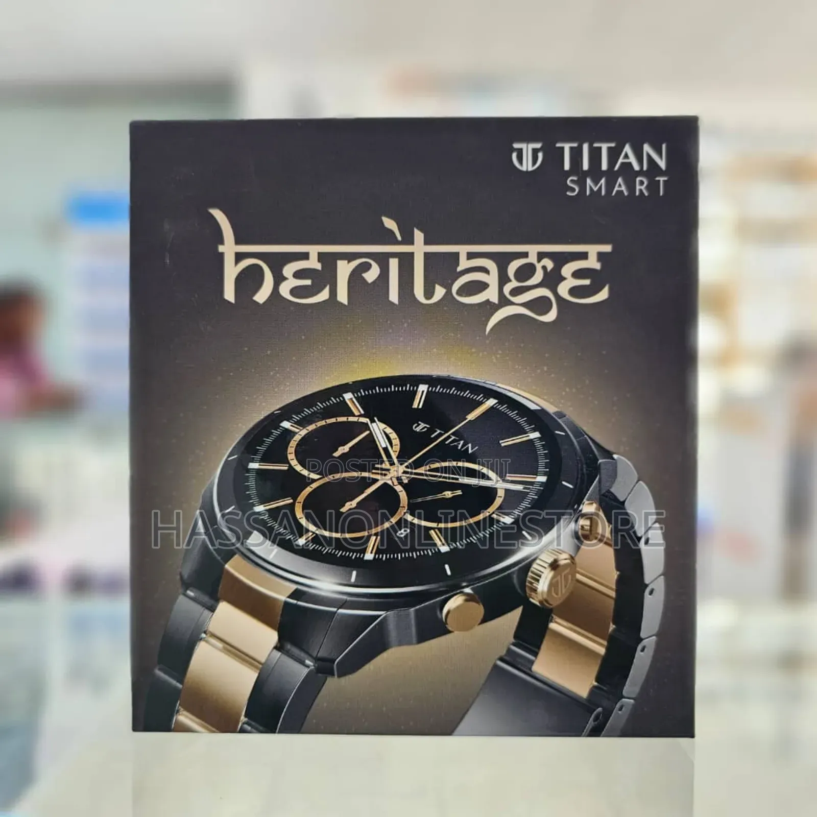 Titan Smartwatch Heritage Stainless Case and Black