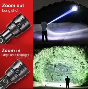 Ruilang Rechargeable Flashlight Torch With Adjustable Focus