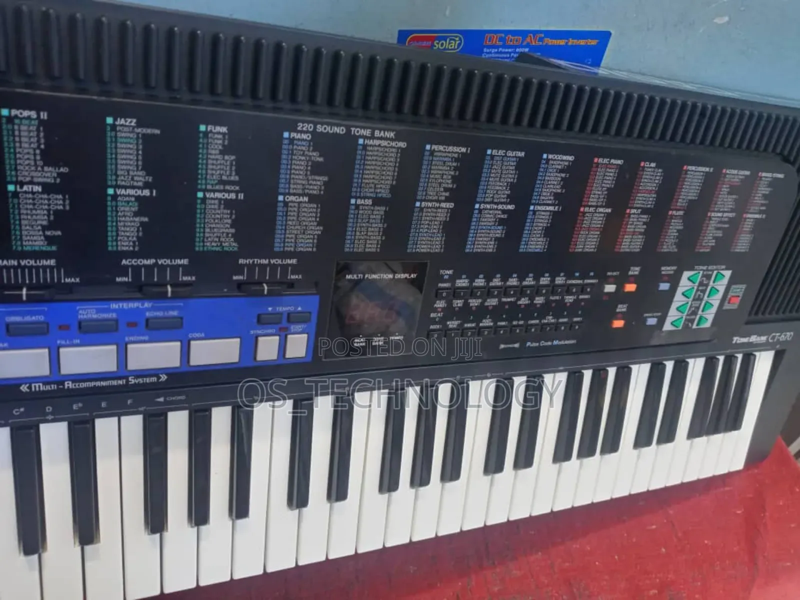 Original Casio Rechargeable Proffesional Ct- 670 From Japan