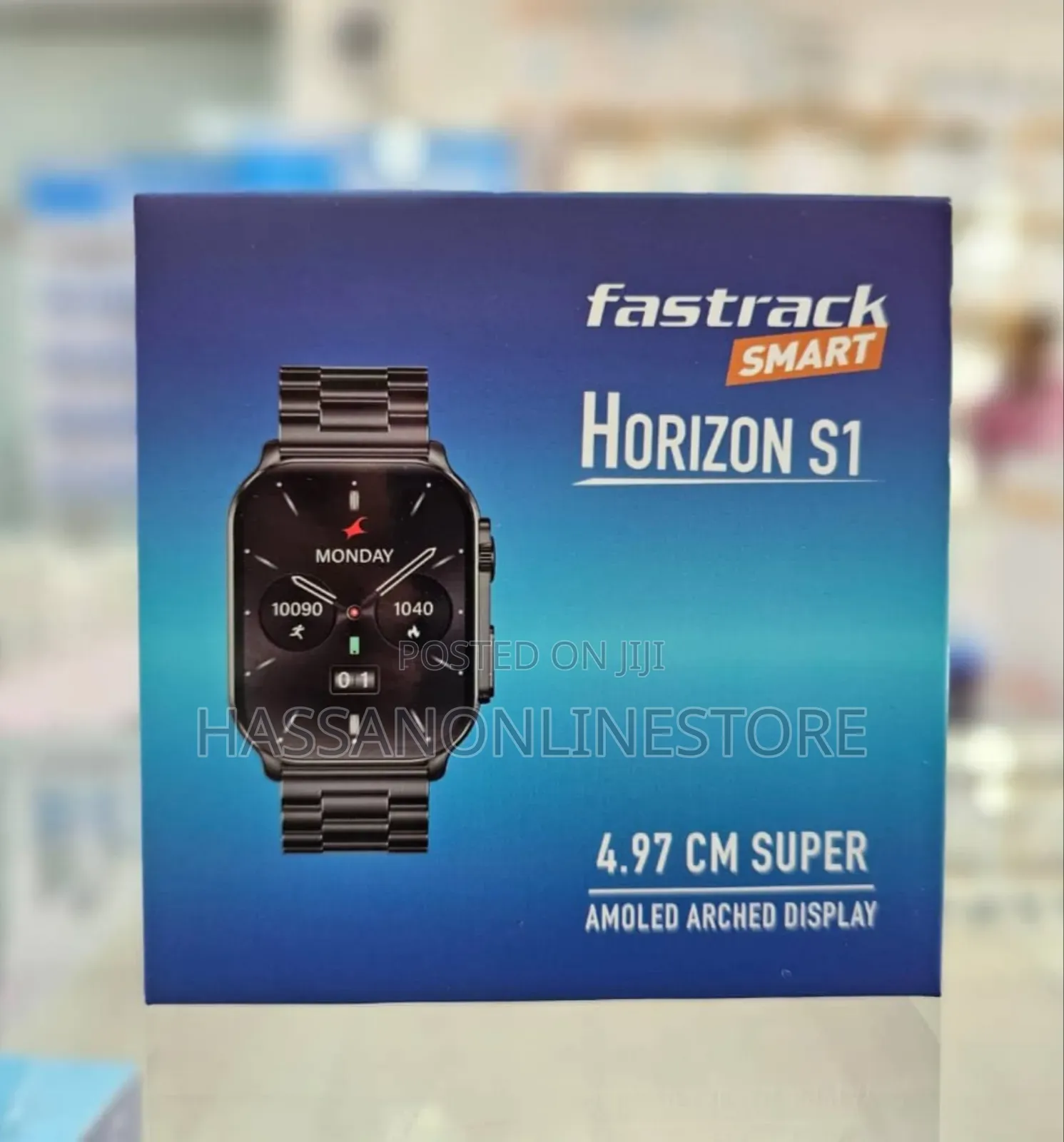 Fastrack Smartwatch Horizons1 Model 38166nm01 Black Metal