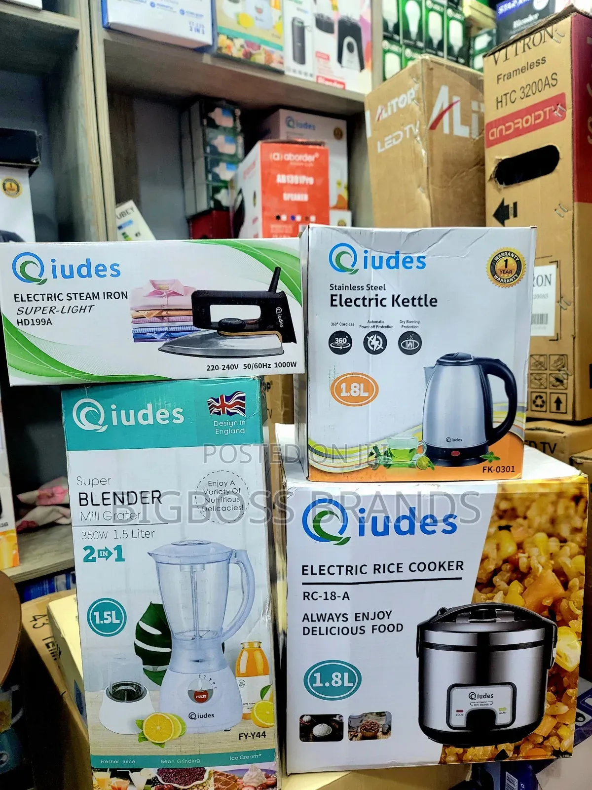 Quides Combo Set for Kitchen Dry Iron,Kettle,Blender,Cooker