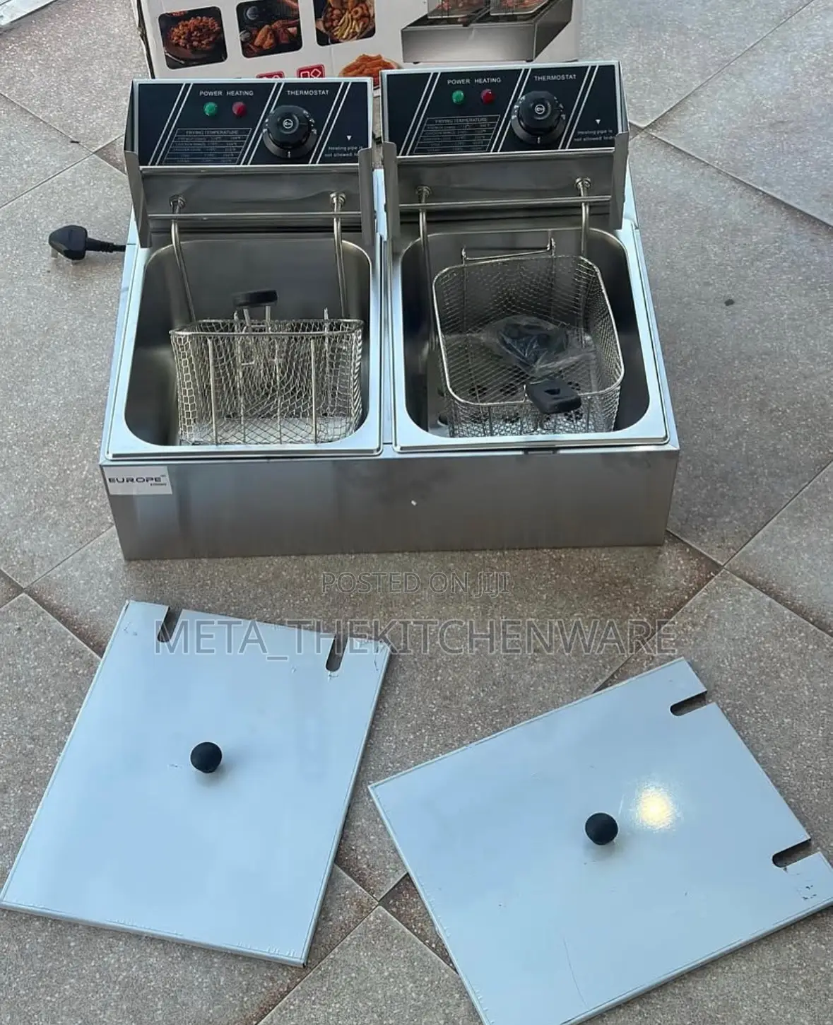 Europe1 Electric Dual Deep Fryer 12l (6l + 6l)