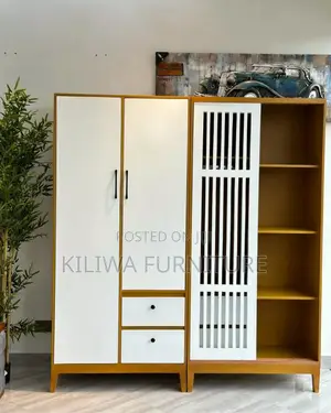 Combined Two Wardrobes and Shoe Rack