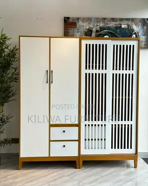 Combined Two Wardrobes and Shoe Rack