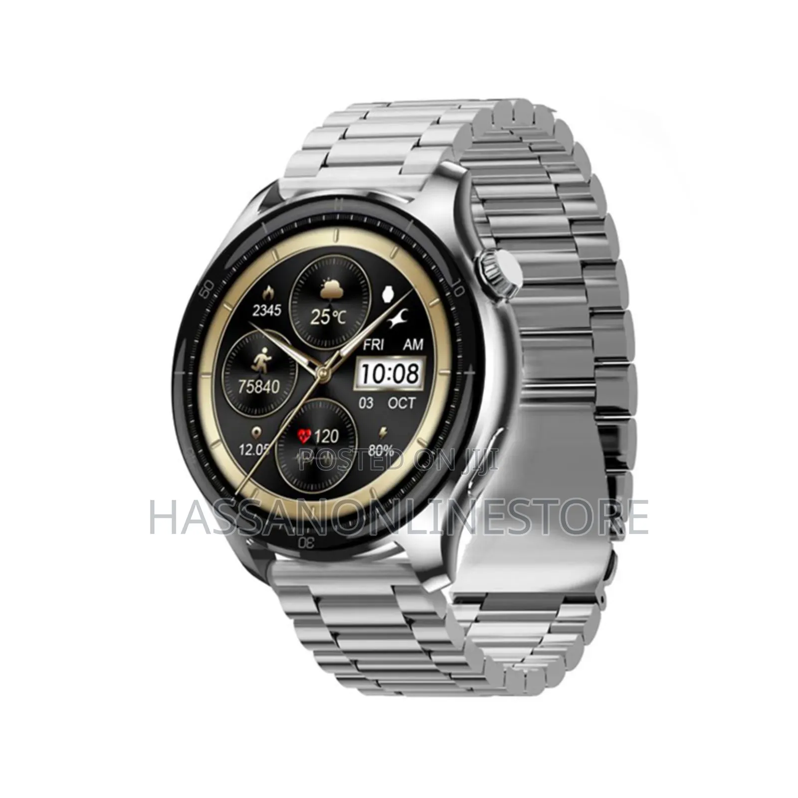 Fastrack Smartwatch Elite Silver Metal Case and Silver Metal
