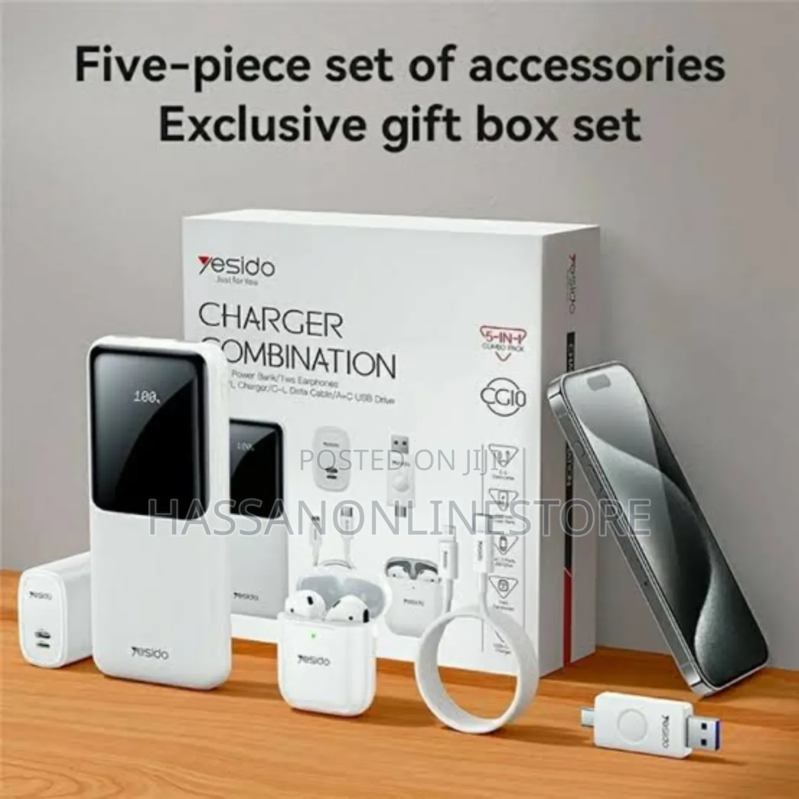 Yesido Cg10 5-in-1 Power Band Set 10000mah