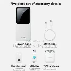 Yesido Cg10 5-in-1 Power Band Set 10000mah