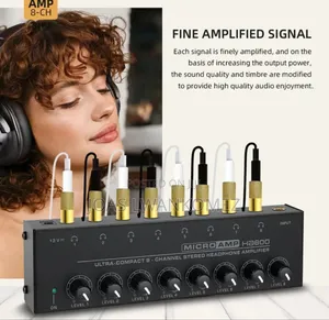 Headphones Splitter Amplifier(8x)