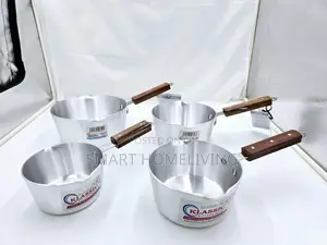 Klassic 4pcs Aluminium Saucepan With Wooden Handle