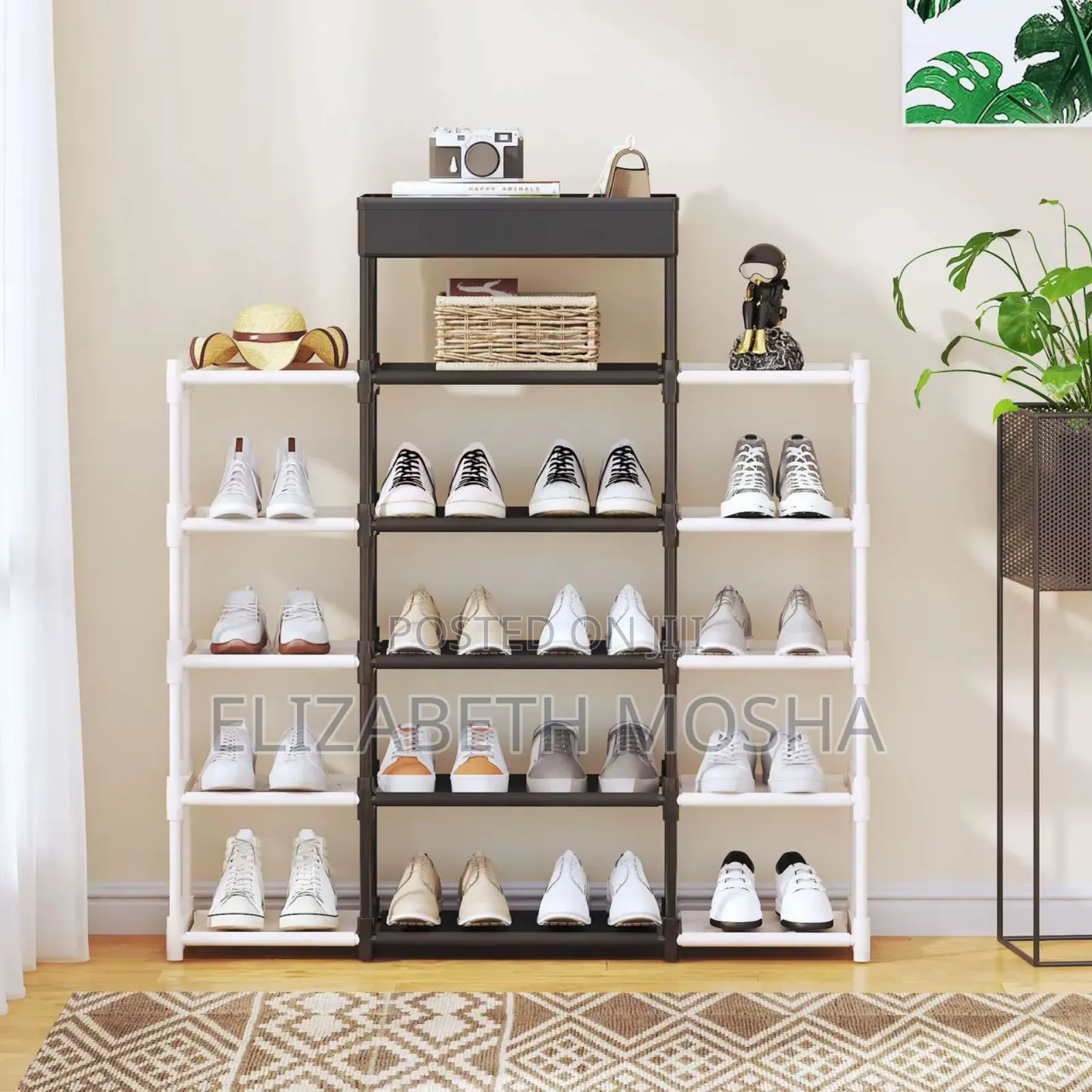 *#3-Dimensional Shoe Rack Size: 5+1 Layers