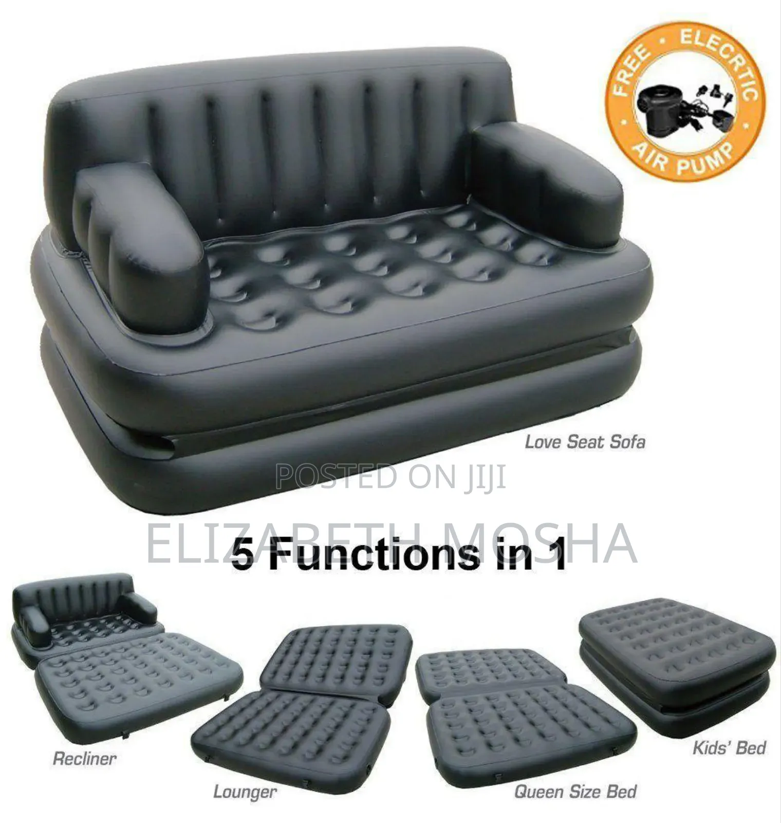 *#5-in-1 Inflatable Bed Sofa*