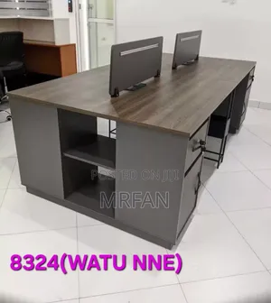 Working Station Four People Meza Ya Ofisi Watu Wanne,