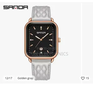 Lady Luxury Watch Leather Date  Water Proof