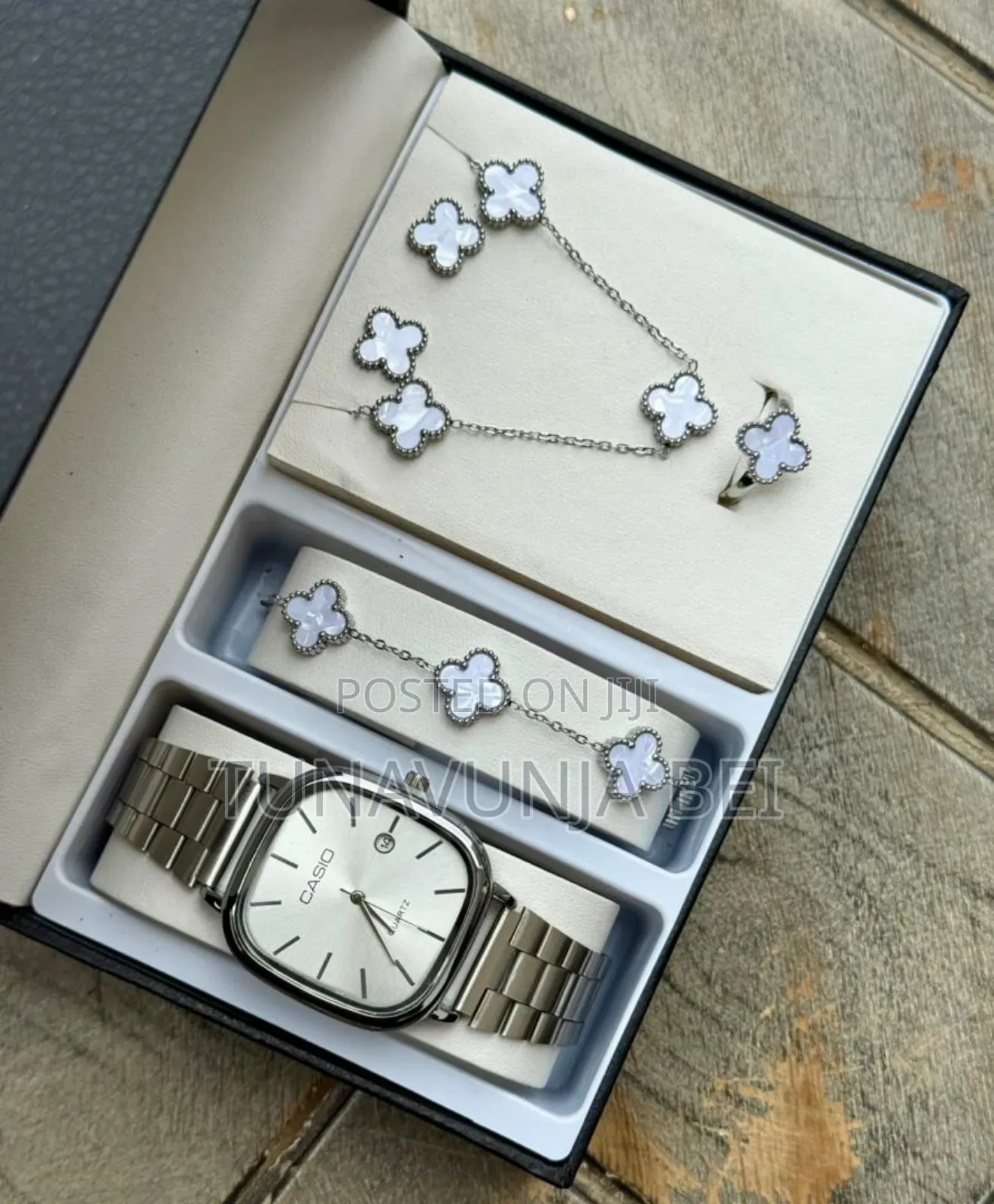 Casio Ladies Full Set Watch, Ring,Blacelets,Necklace