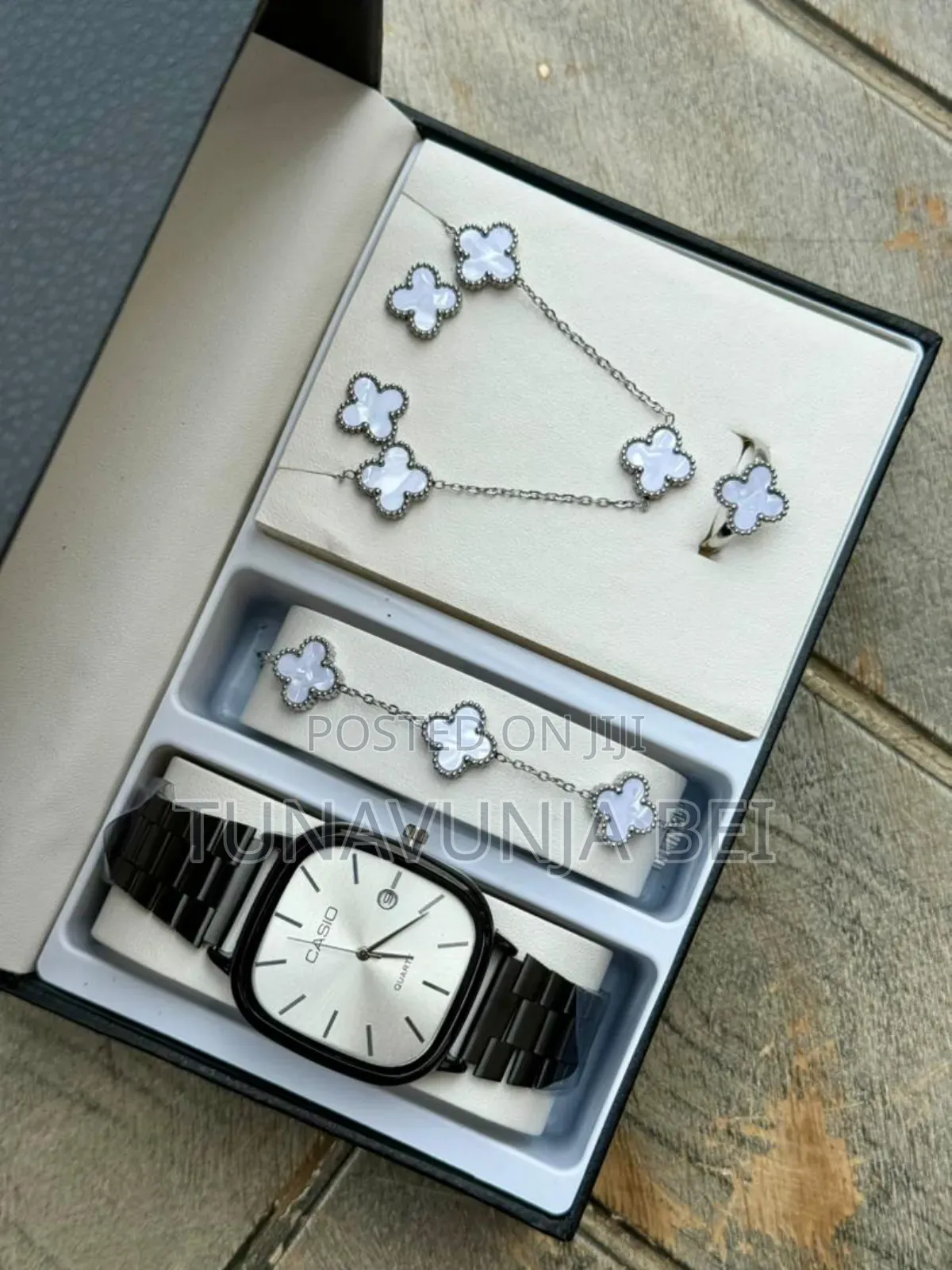 Casio Ladies Full Set Watch, Ring,Blacelets,Necklace
