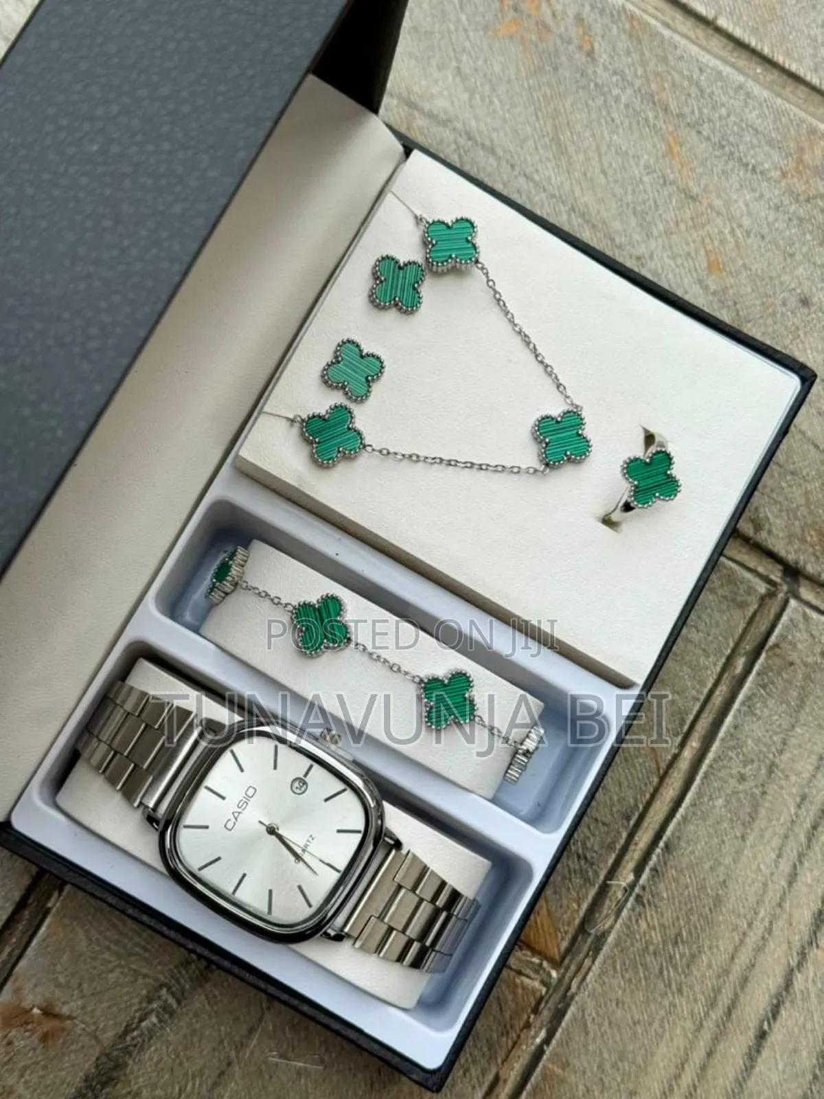 Casio Ladies Full Set Watch, Ring,Blacelets,Necklace