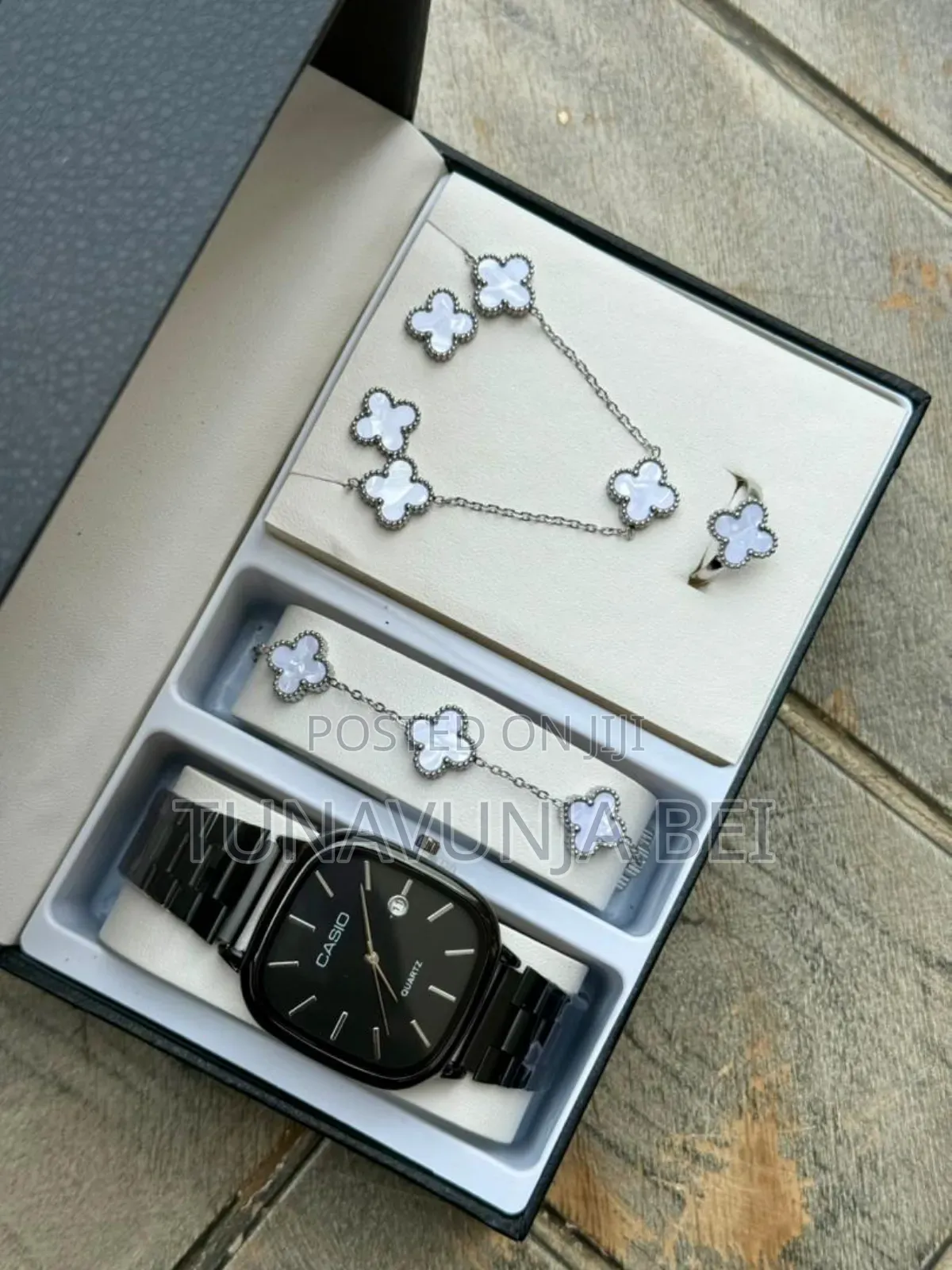 Casio Ladies Full Set Watch, Ring,Blacelets,Necklace