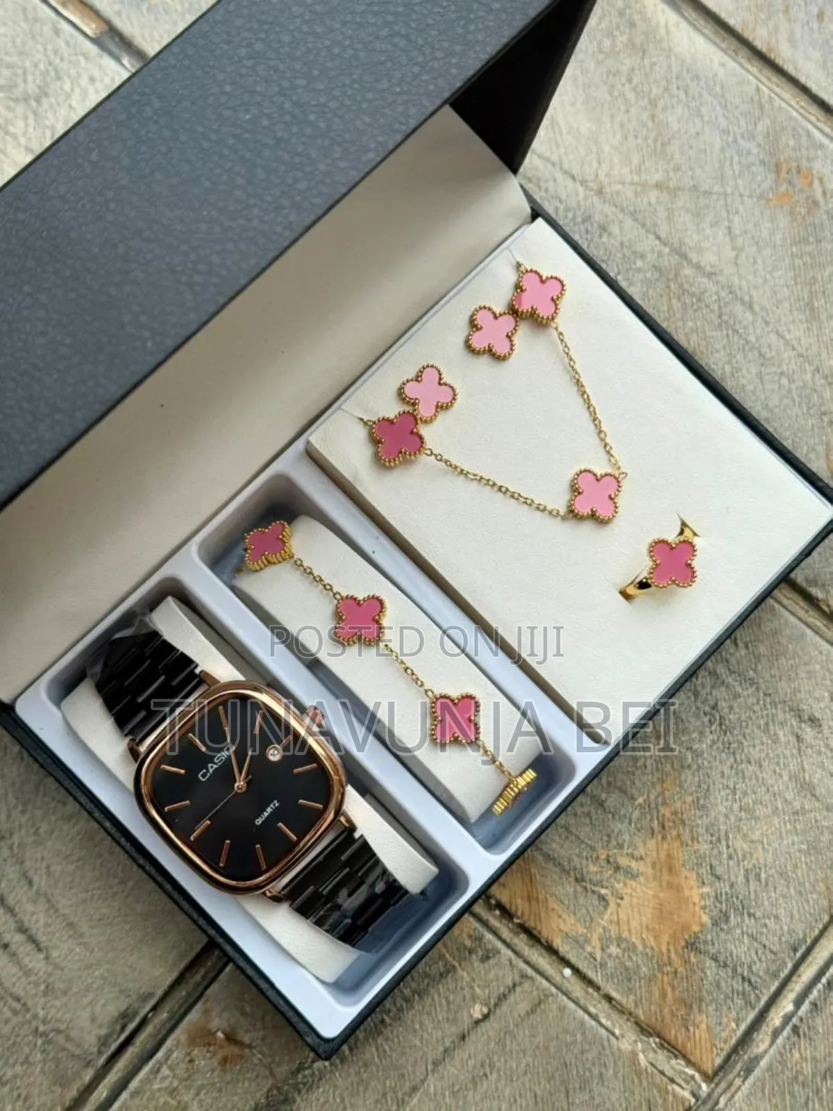 Casio Ladies Full Set Watch, Ring,Blacelets,Necklace