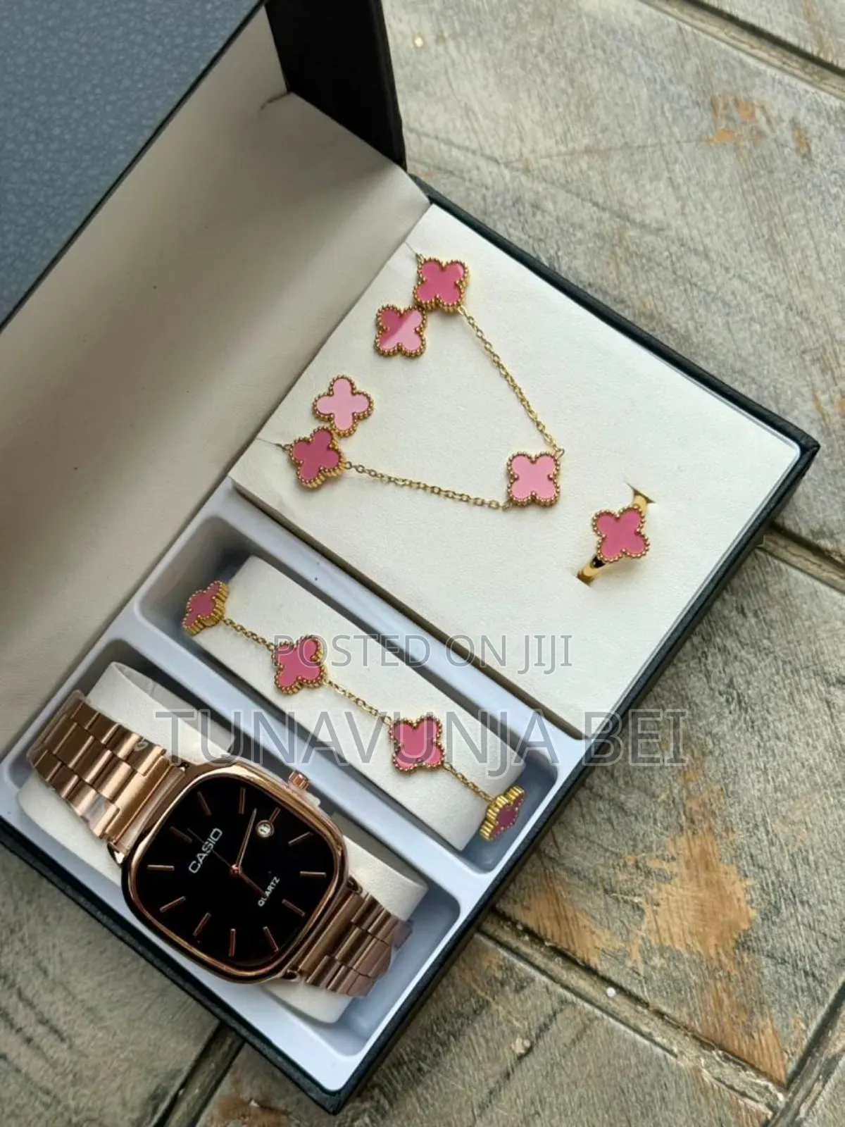 Casio Ladies Full Set Watch, Ring,Blacelets,Necklace