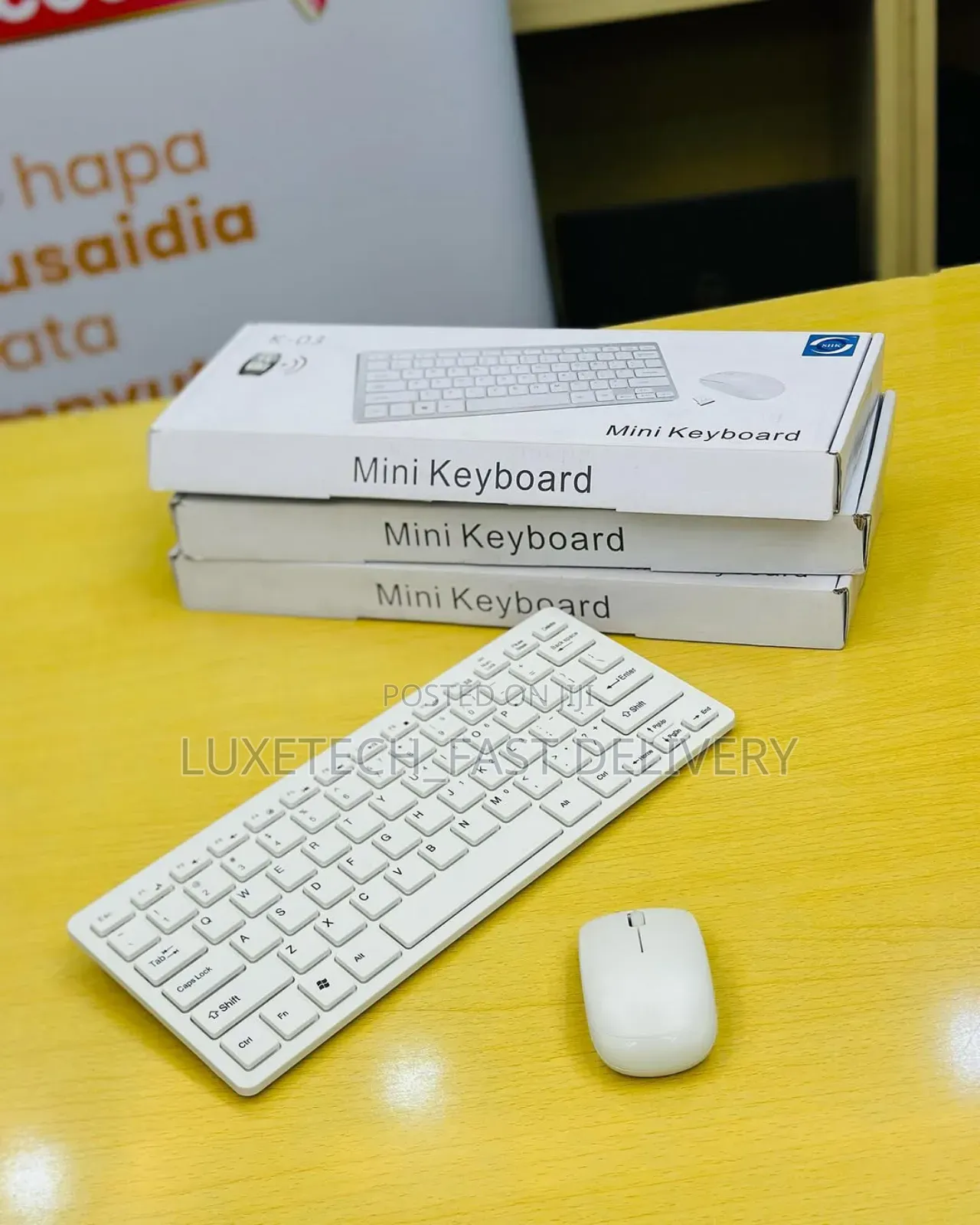 K-03 Compact Wireless Keyboard With Mouse – Usb Receiver