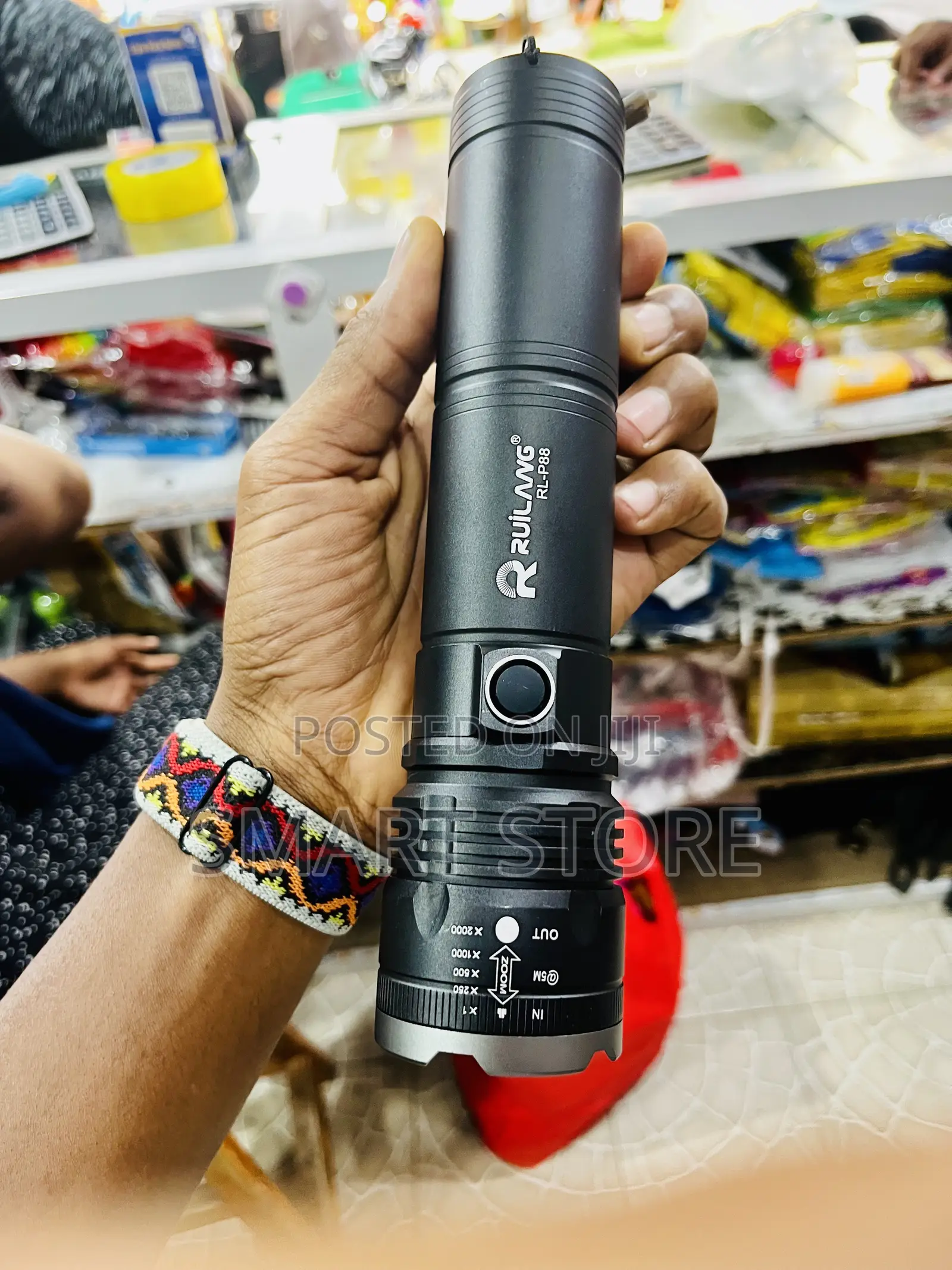Rechargeable Led Flashlight With Built-in Power Bank Zoom