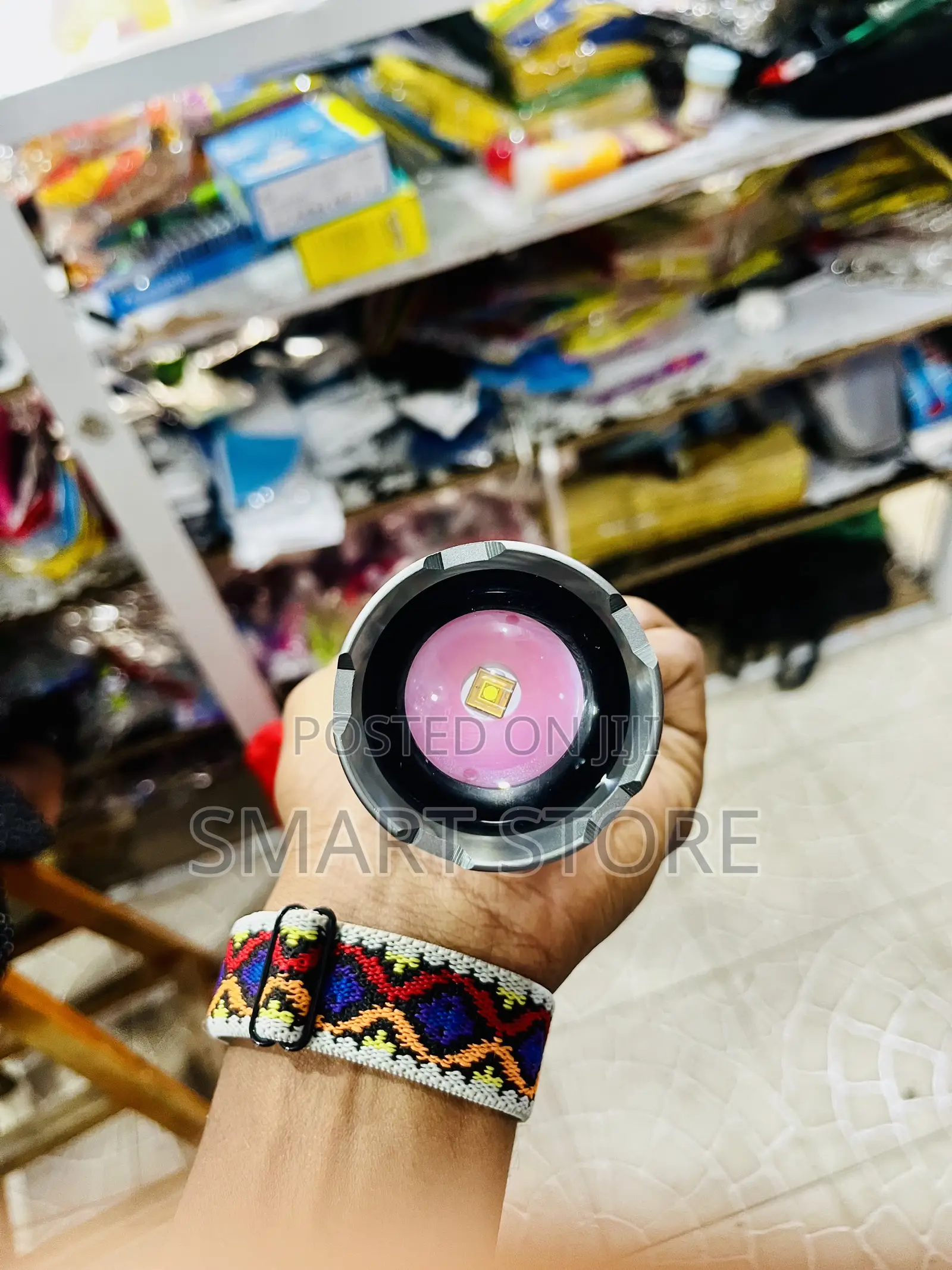 Rechargeable Led Flashlight With Built-in Power Bank Zoom