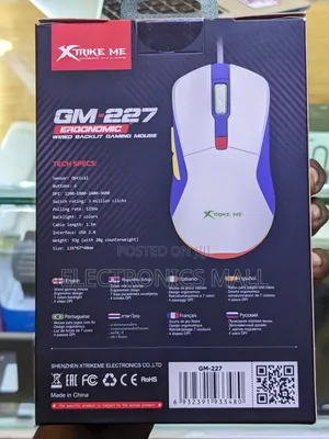 Xtrike Me Gm-227 Wired Backlik Gaming Mouse