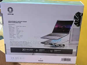 Green Lion Adjustable Laptop Stand With Cooling Fan