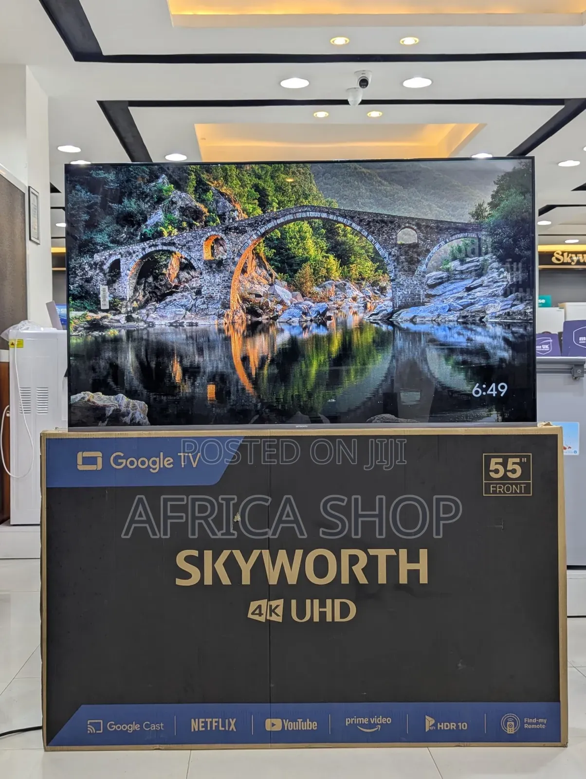 Skyworth Smart Uhd Google Tv55" Inches