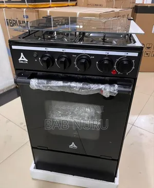 Photo - Delta Cooker 50x50 ||3g+E|| Black Kioo|| Oven Gas
