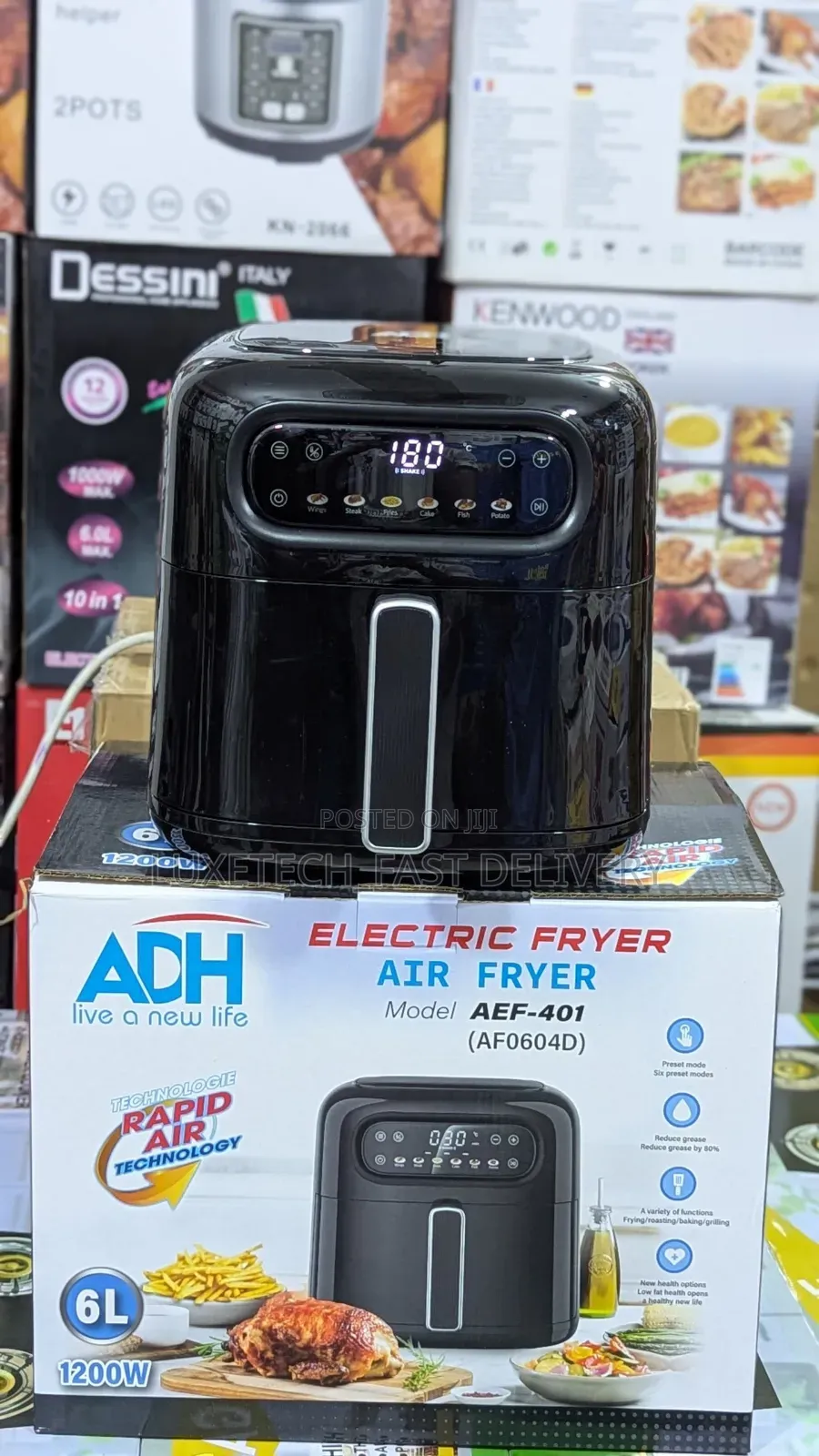 Adh Electric Air Fryer 6 Liters Digital