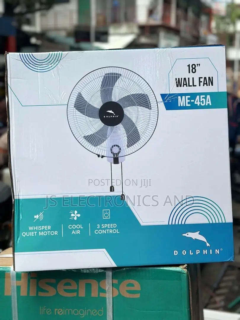 Dolphin Wall Fan Size Original Whsiper Quite Motor,Cool Air