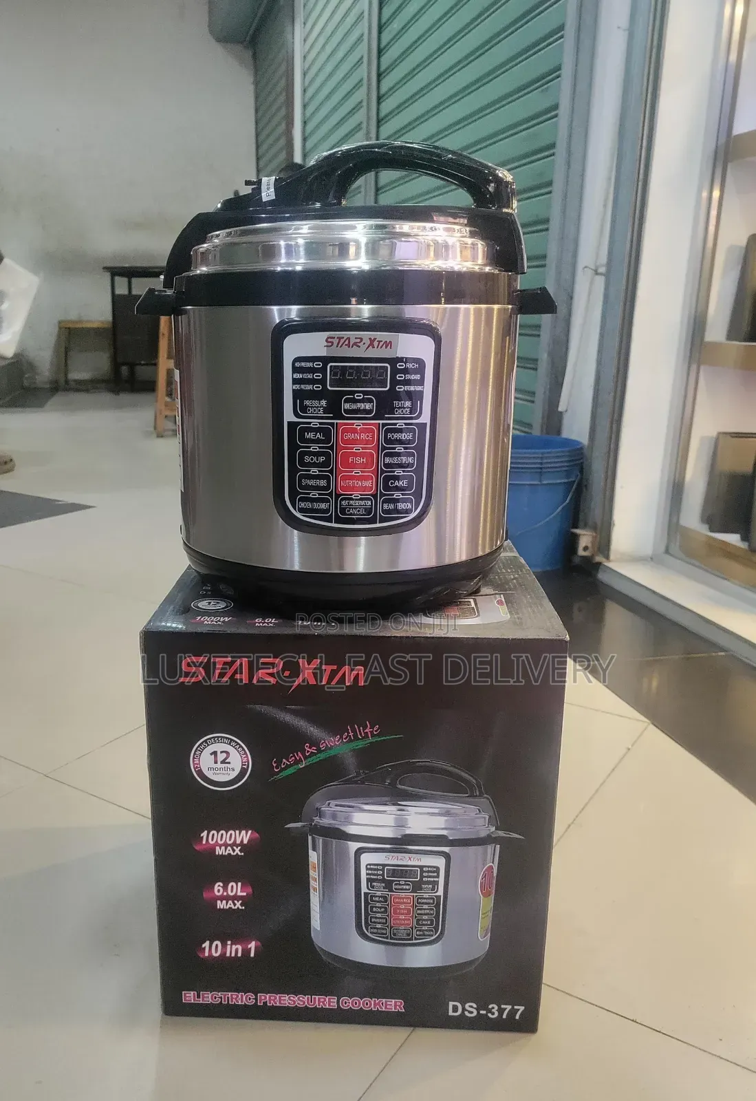 Star-XTM Electric Pressure Cooker 6 Liters