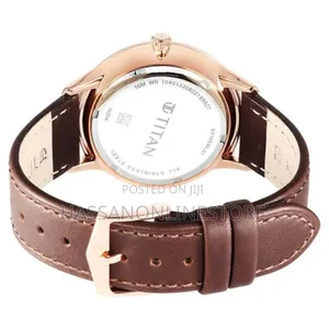 Titan Black Dial World Time With Date Watch for Men