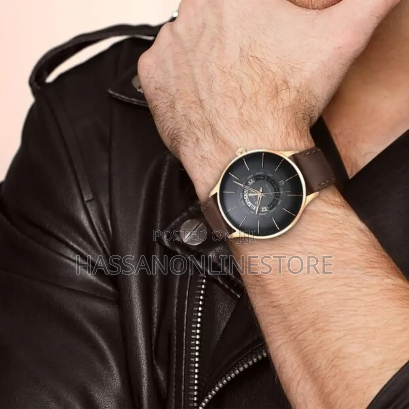 Titan Black Dial World Time With Date Watch for Men