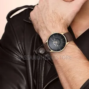 Titan Black Dial World Time With Date Watch for Men