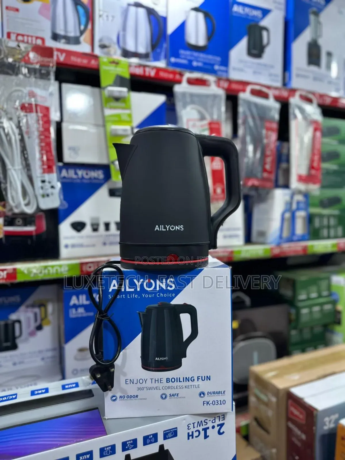 Ailyons 360° Swivel Cordless Kettle 2.2 Liters