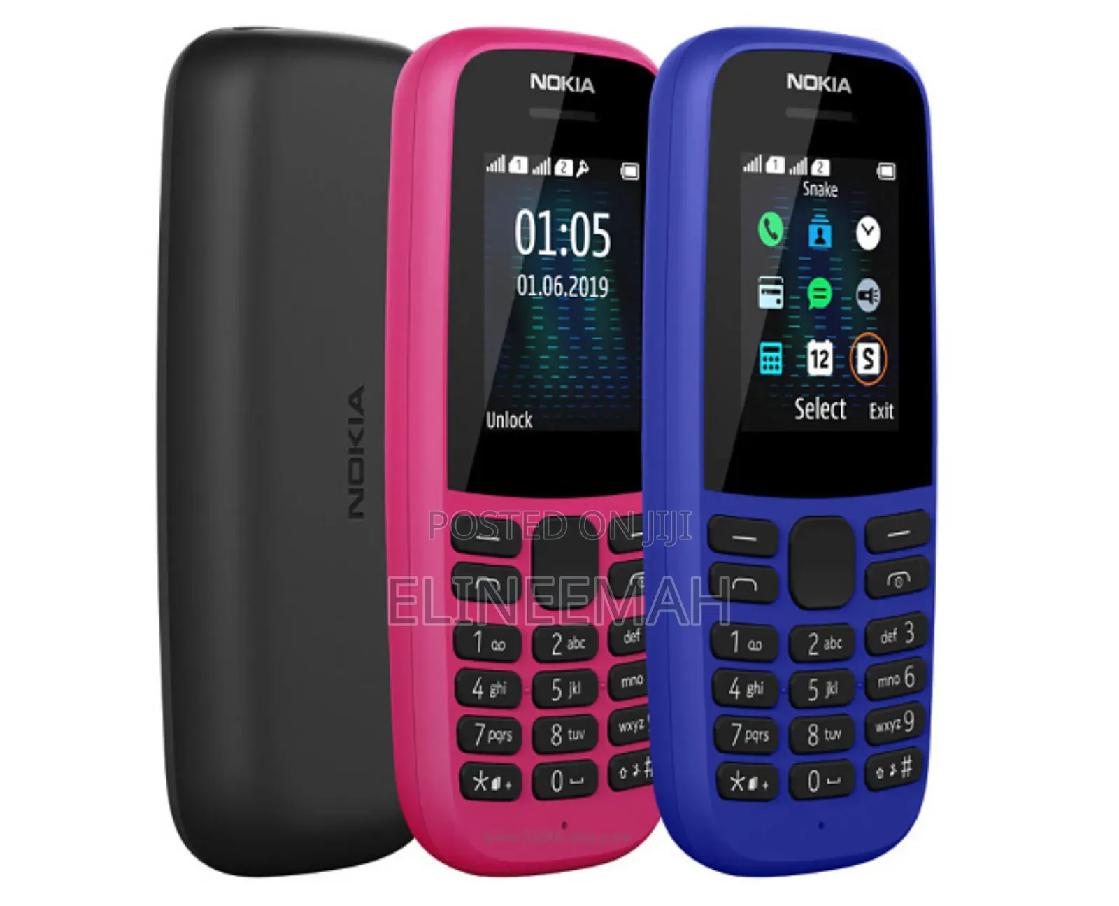 New Nokia 105 Black
