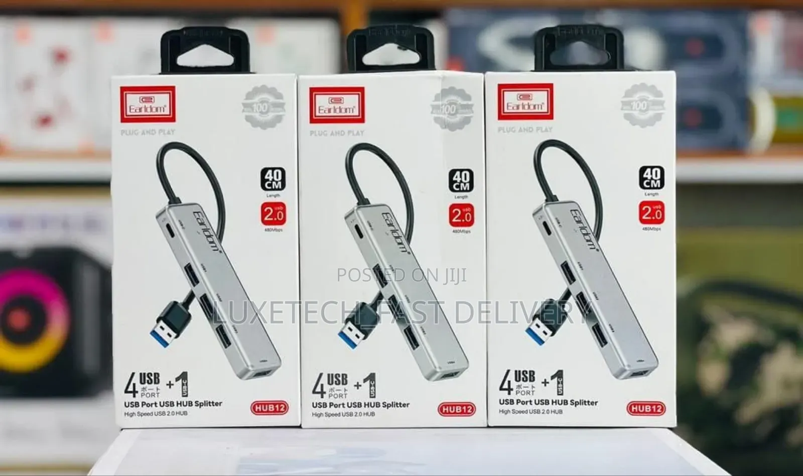 Earldom 4 in 1 Usb Hub Splitter
