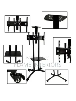 Tvcart-a Rolling Tv Stand Mobile Tv Cart