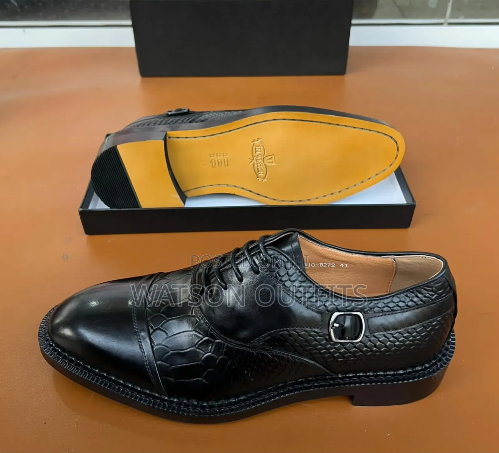 Leather Shoes or Footwears or Viatu Well and Officially Made