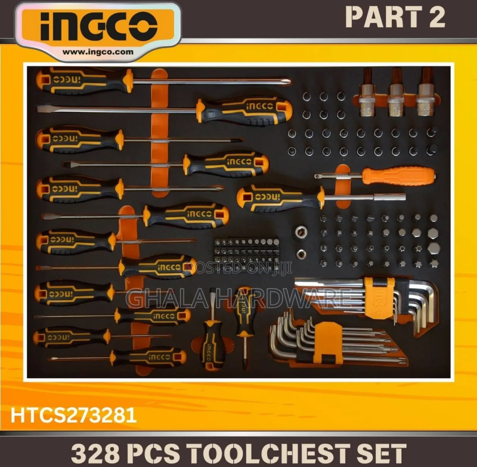 Ingco 328 Pcs Tool Chest Set With 7 Drawers