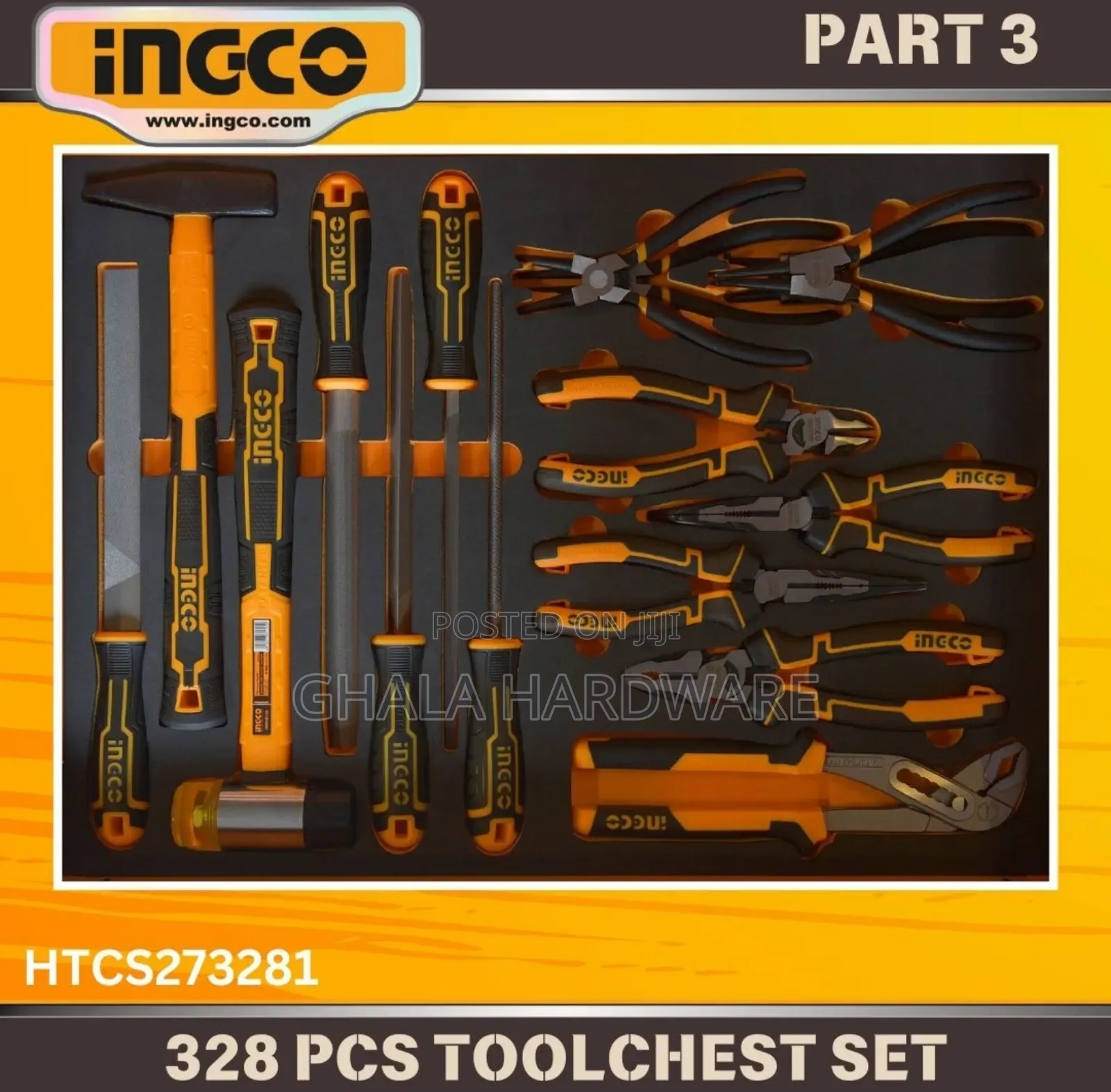 Ingco 328 Pcs Tool Chest Set With 7 Drawers