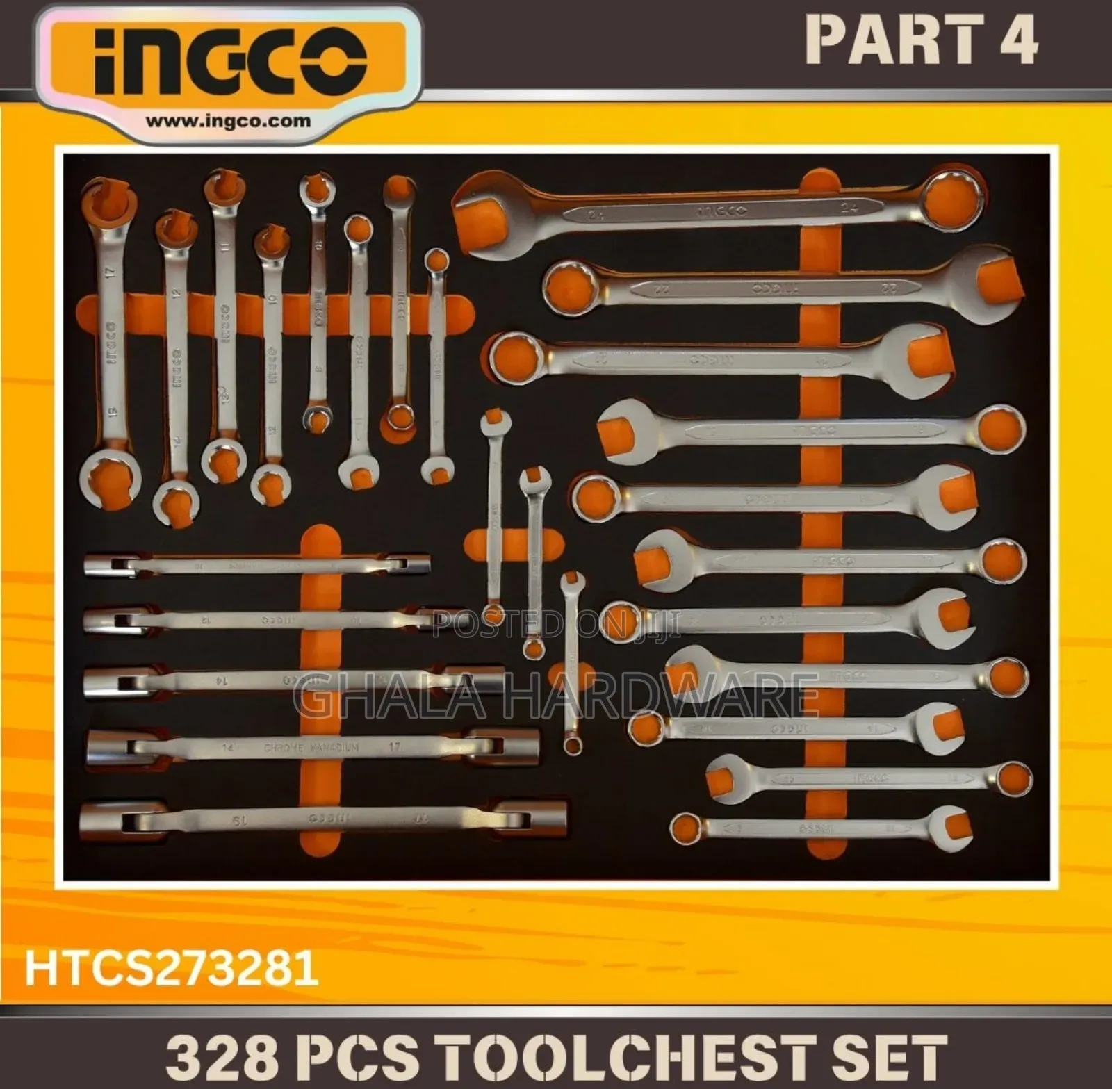 Ingco 328 Pcs Tool Chest Set With 7 Drawers