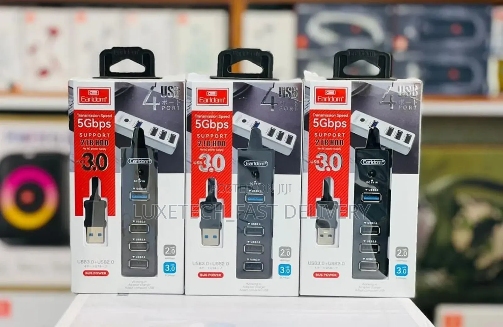 Earldom 4-Port Usb Hub for Data Transfer and Expanding Usb