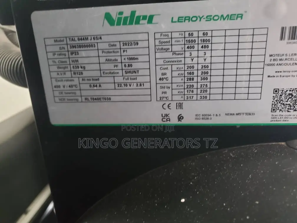 Generator Perkins 200kva