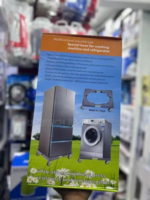 Heavy-Duty 60x60cm Movable Stand for Fridge/Washing Machine
