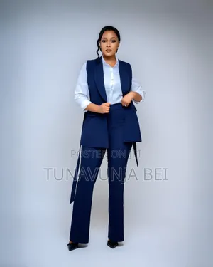 Quality Suit Ladies / Black  and Dark Blue Colour