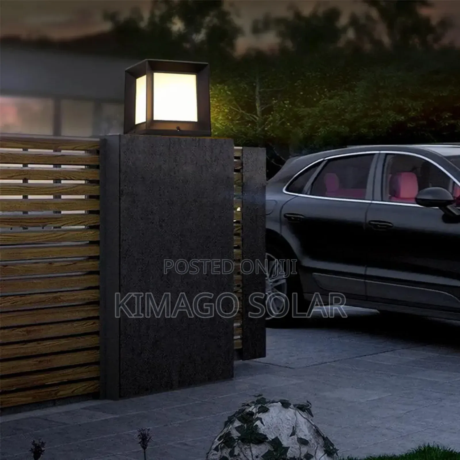 Taa Ya Solar Gate Light Inayowaka Usiku Kila Siku